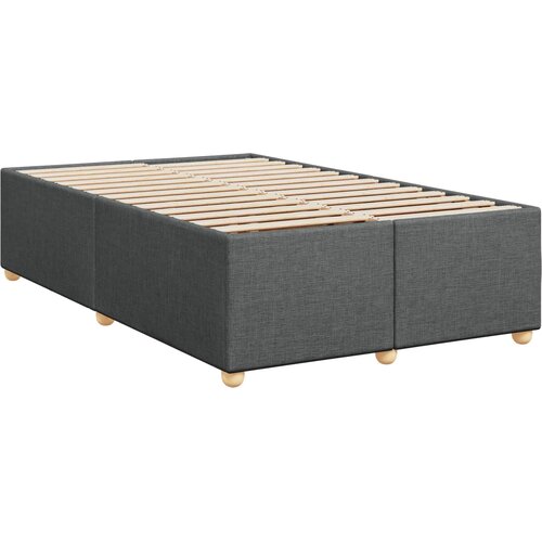  Boxspring krevet s madracem Tamnosiva 120 x 190 cm Tkanina Slike
