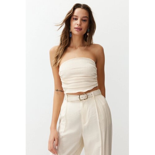 TRENDYOLMILLA Ženska bluza TWOSS24BZ00216, Bele Cene