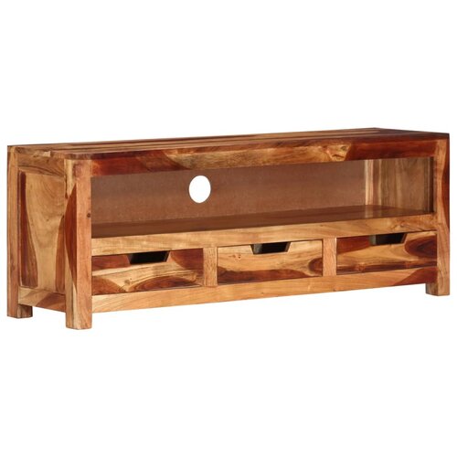The Living Store TV omarica 110x30x40 cm trden akacijev les - Tv Omarica, (21375019) Slike