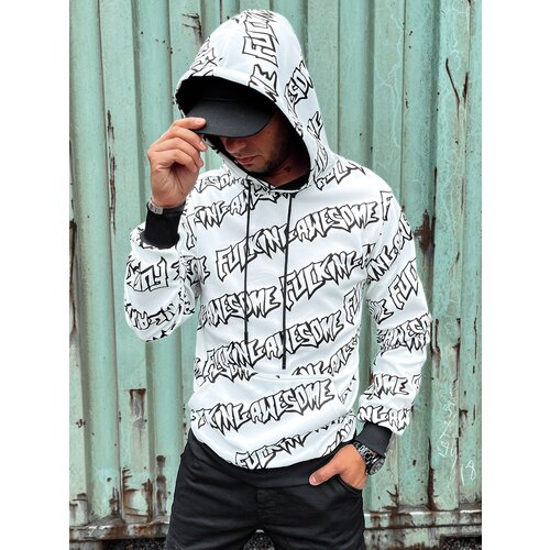 DStreet Bluza męska z kapturem biała Slike