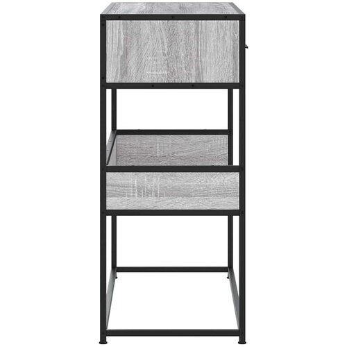VidaXL Konzolni stol boja hrasta 90x35x80 cm konstruirano drvo Slike