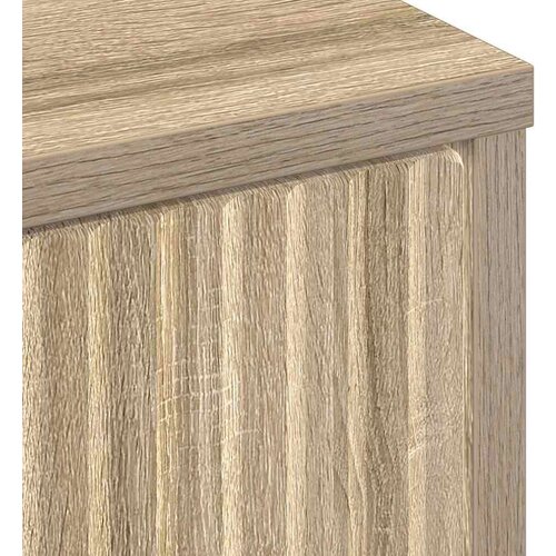 VidaXL Kreveta sonoma hrast 89,5 x 33 x 82 cm Konstruirano drvo Slike
