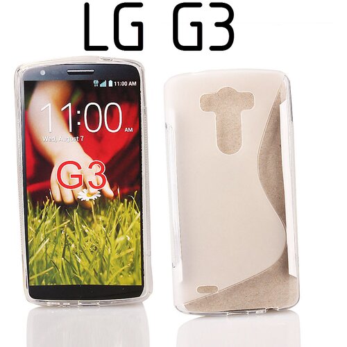  Gumijasti / gel etui S-Line za LG G3 - prozorni Slike
