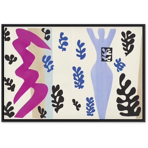  Slika - Henri Matisse &amp;ndash; The Knife Thrower (from Jazz) 90x60 U crnom drvenom okviru Slike