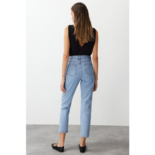 Trendyol Ženske farmerke High Waist Mom Cene