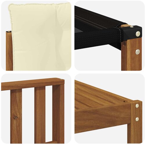  Set vanjskih sofa 9 kom. Prirodna i krem Slike