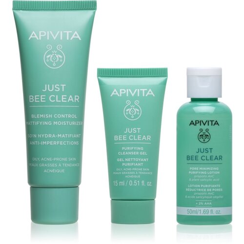 Apivita Just Bee Clear Routine Mini Set set proti aknam Slike