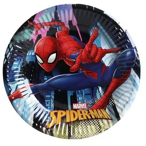 Fiesta, tanjir, Spiderman, 20cm, 8K ( 708030 ) Slike