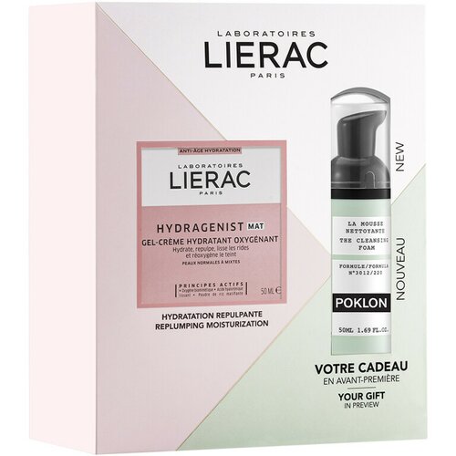 Lierac set Hydragenist Hidratantna gel krema, 50 ml + pena za čišćenje lica, 50 ml GRATIS Cene