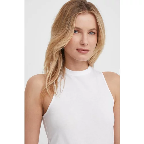 Calvin Klein Pamučni top boja: bijela