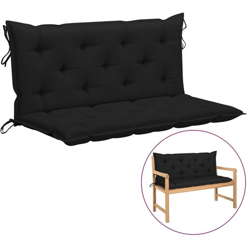 vidaXL Jastuk za ljuljačku crni 120 cm od tkanine Cijene
