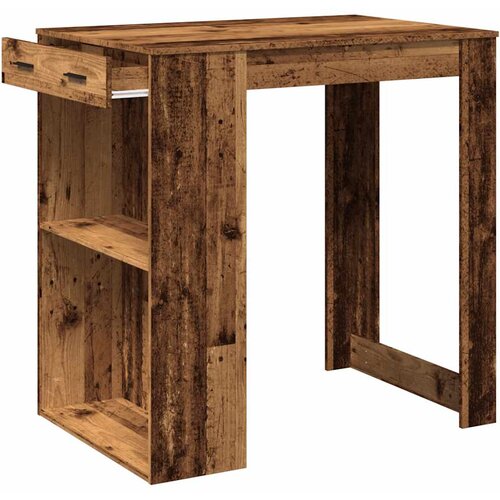  Barski stol boja starog drva 102x70x103,5 cm konstruirano drvo Slike