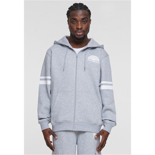 Southpole Men&amp;#039;s sweatshirt College Zip Hoody gray melange/white Slike