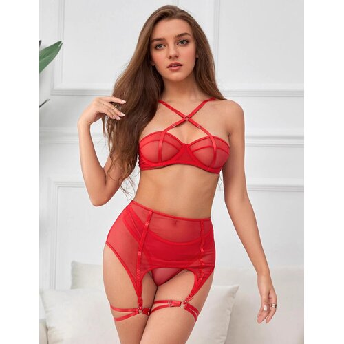 Adam i Eva Ženski set sexy donjeg ve&scaron;a R81183-1, Crni Cene