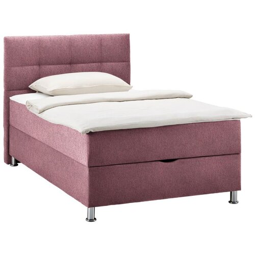 Mömax Postelja Boxspring Oviedo, Vinsko Rdeča, 120x200 Cene