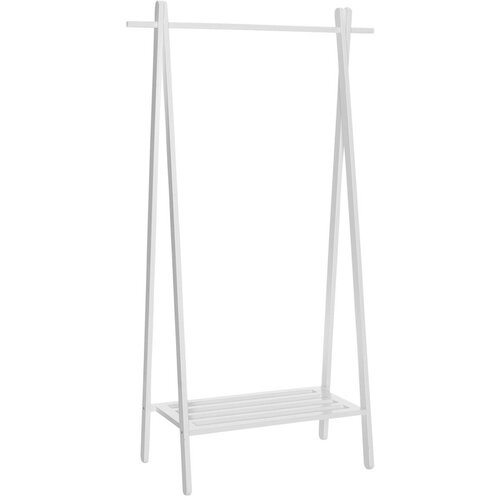 Ellos Home Bijeli stalak za odjeću od punog hrasta 91x159x43 cm &ndash; Cijene