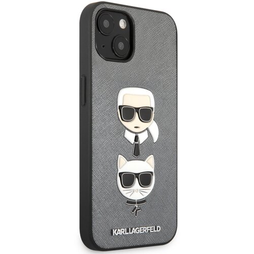 Karl Lagerfeld originalen ovitek KLHCP13MSAKICKCSL za iphone 13 6.1 siva za&amp;scaron;čita - heads Slike