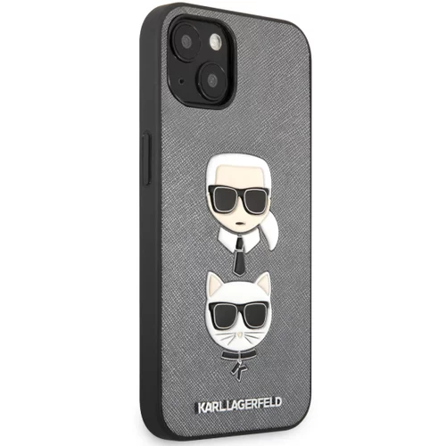 Karl Lagerfeld Originalen ovitek KLHCP13MSAKICKCSL za iPhone 13 6.1 siva zaščita - Heads