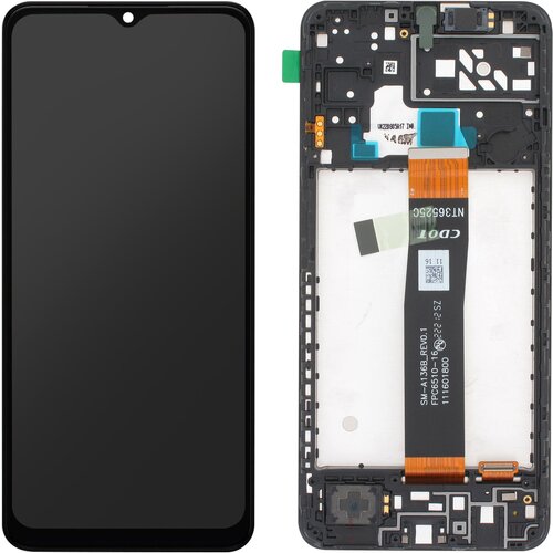 Samsung Original Galaxy A04s crn zaslon s steklom na dotik, servisni paket, (21733410) Cene