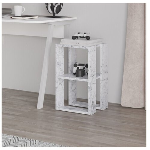 Hanah home Lonie noćni ormarić, 30x55x30 cm, svijetlosiva Cene
