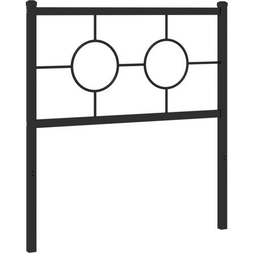  Metalno uzglavlje crno 80 cm Slike
