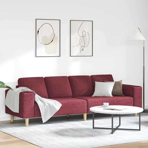  Dnevna soba kavč Vinorodna rdeča 250 x 77 x 76 cm Poliester, (5000138189) Cene