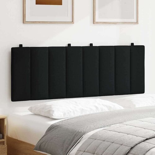 VidaXL jastuk za uzglavlje crni 120 cm od tkanine Slike