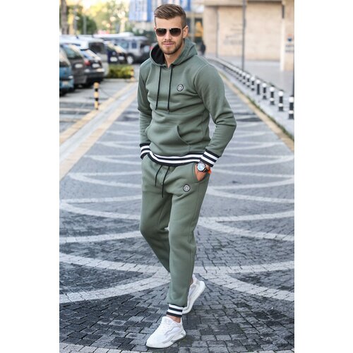 Madmext Sweatsuit - Khaki - Relaxed fit Cene