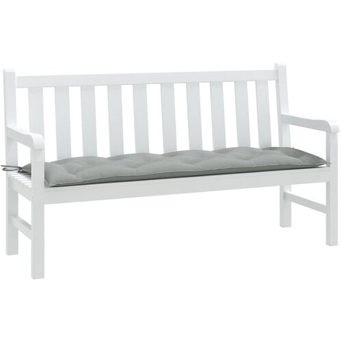 vidaXL Jastuk za vrtnu klupu prošarano svjetlosivi 150x50x7 cm tkanine Cijene