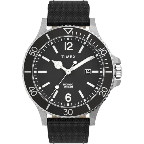 Timex Ročna ura Harborside TW2V27000 Black/Silver