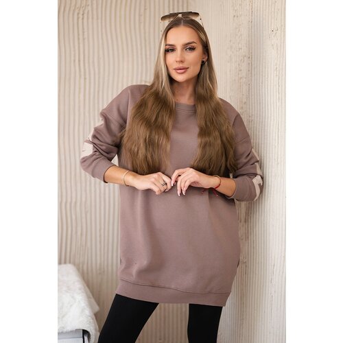 Kesi Insulated sweatshirt with California mocca inscription Cene