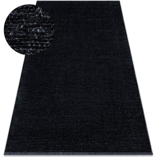 RugsX Preproge Preproga FLORENCE 24021 Enobarvna, glamur, ravno t 135x190 cm Črna Cene