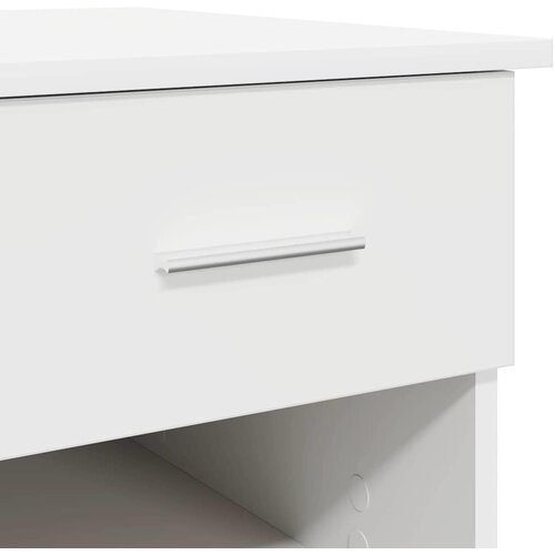 Stol s ladicama Bijelo 90 x 49 x 75 cm Konstruirano drvo Slike