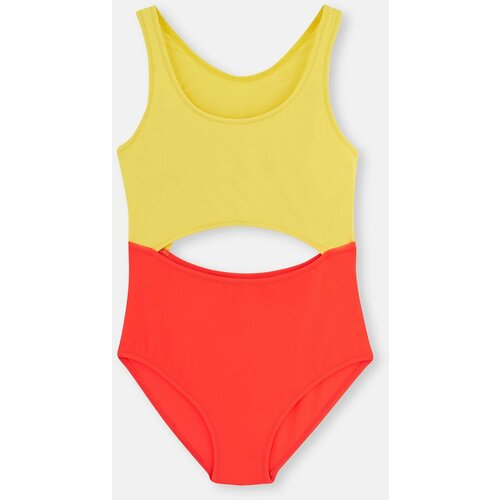 Dagi Swimsuit - Yellow - Color block Slike