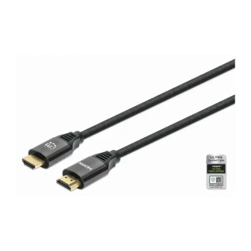 Manhattan Kabl 8K@60Hz 355933 Ultra High Speed HDMI Cable with Ethernet, 1 m Slike