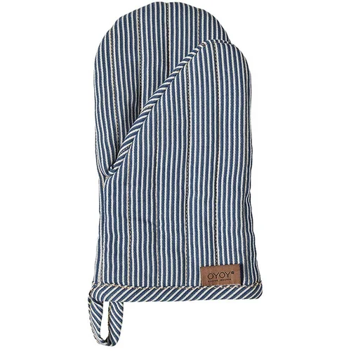 OYOY Bombažna rokavica za peko Striped Denim