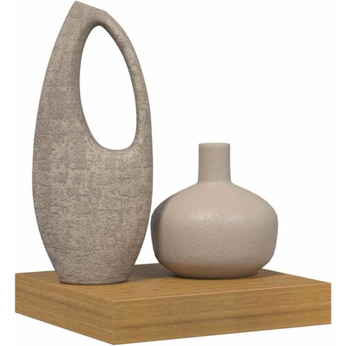  Polica na zidu Zidne Bež 23 x 23,5 x 4 cm Konstruirano drvo Slike