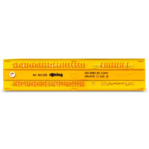 Rotring Šablona – Črke – 2,5 mm Cene