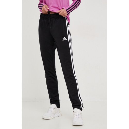 Adidas Spodnji del trenirke ženski, črna barva Slike