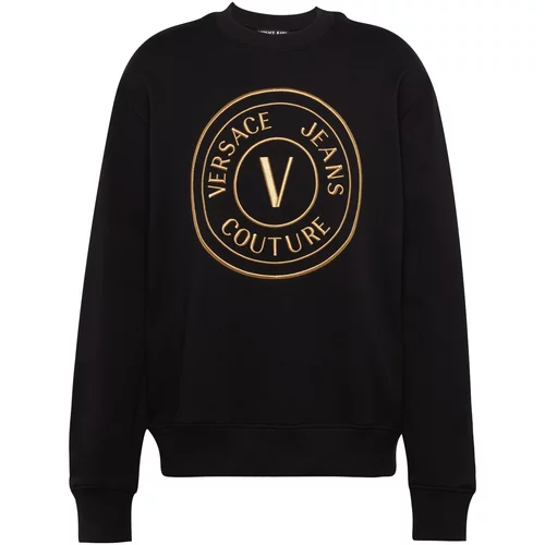 Versace Jeans Couture Sweater majica '76UP306' zlatno žuta / crna