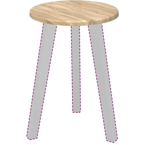 VidaXL gornji dio stola sonoma hrast 30 x 30 x 1.5 cm Slike