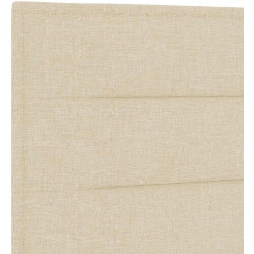  Podesivi krevet s madracem Krem 120 x 200 cm Tkanina Slike