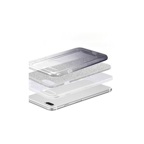  Silikonski ovitek z bleščicami Bling 2v1 za Huawei P20 Pro - srebrno siv Cene