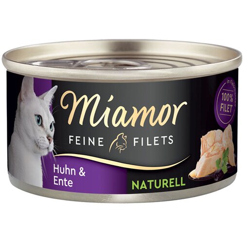 Miamor Feine Filets Naturelle 6 x 80 g - Piščanec & raca Cene