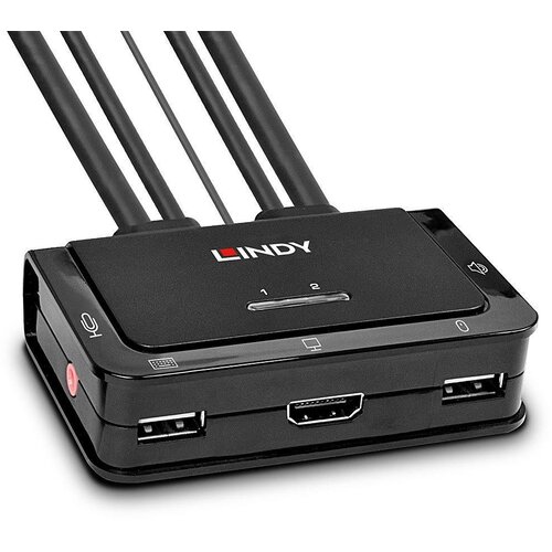 Lindy 2 Port HDMI 4K30, USB 2.0 and Audio Cable KVM Switch Cijene