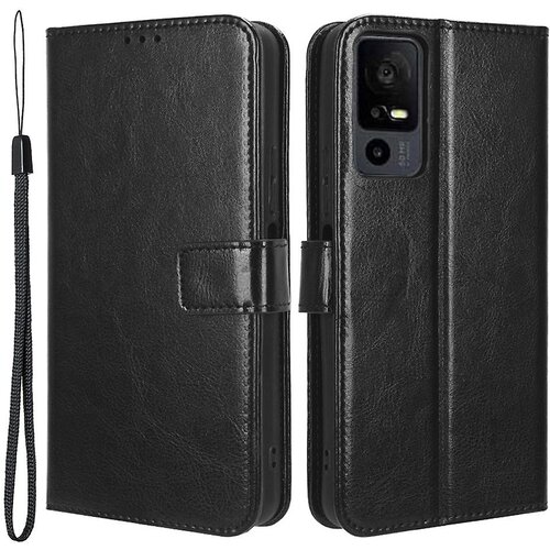 INORCO Za TCL 40 XL preklopna preklopna prevleka iz PU usnja Anti-Dust Crazy Horse s teksturo stojala torbica za telefonsko lupino, (22036489) Cene
