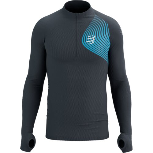  Majica Compressport Winter Trail Postural Long Sleeve Top Magnet/Hawaiian Ocean - L Cijene