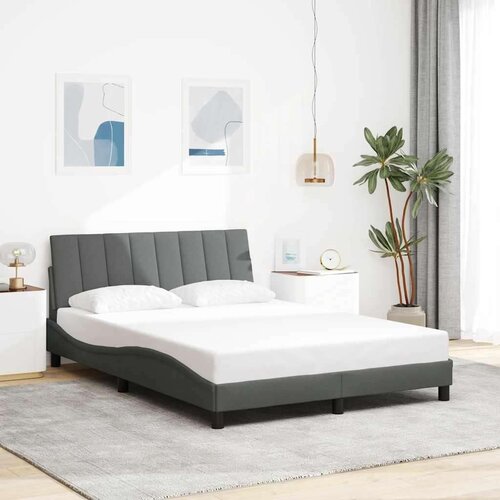 vidaXL Posteljni okvir brez vzmetnice temno siv 120x200 cm blago Cene