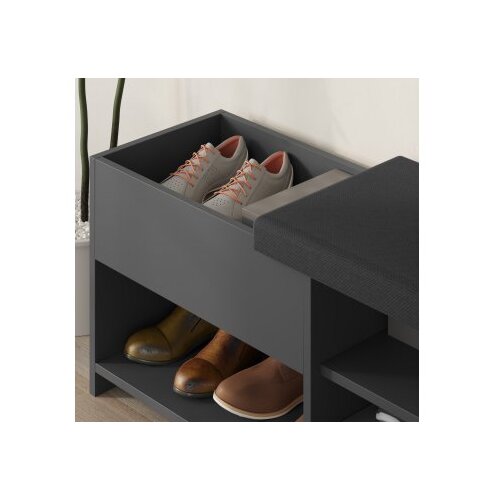 Hanah home Stalak za cipele Filux, 120,3x51x40,5 cm, Antracit Slike