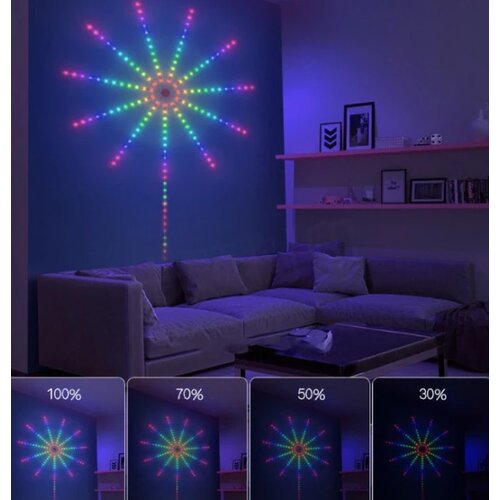  RGB LED vatromet, 10x0.5m+1x1.5m, 156 LED, DC LVT-50/156 Cene